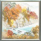 8402 Осень в горах рисунок на ткани