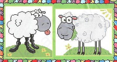 Забавные овечки (набор для вышивания крестом) Искусница Средние