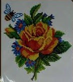  Желтая роза (набор для вышивания крестом) Искусница Большие