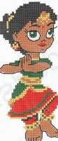 Индианка -мировая девчонка (набор для вышивания крестом) Искусница Средние