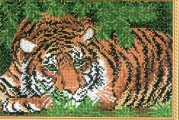 Тигр (набор для вышивания крестом) Искусница прочие