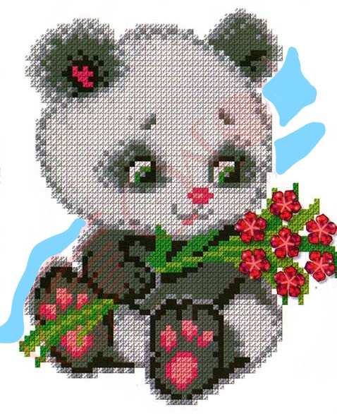  Панда (набор для вышивания крестом) Искусница Маленькие