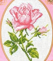 Роза (набор для вышивания крестом) Искусница Средние