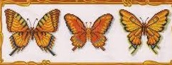 Бабочки желтые (набор для вышивания крестом) Искусница Средние