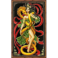 Принцесса и золотой змей (набор для вышивания крестом) Искусница прочие