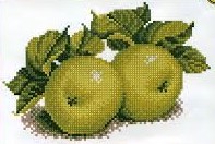 Яблоки (набор для вышивания крестом) Искусница Средние